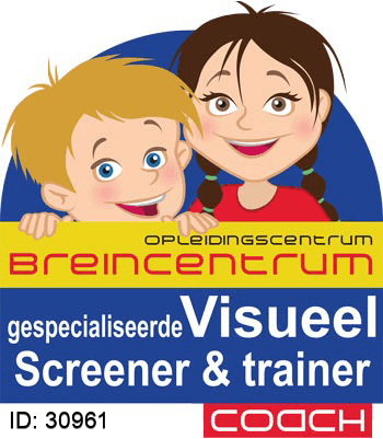 Certificaat Gespecialiseerd Visueel Screener & Trainer - Wendy Overeinder-Sulter, Breincentrum & RMTi
